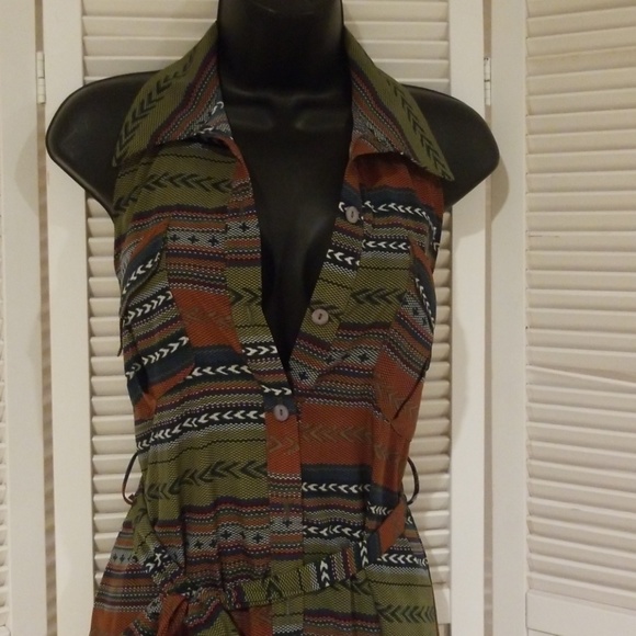 Nwt Freeway  Tribal Halter Dress - Picture 2 of 7